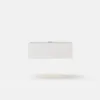 Lumio White 1-Drawer Floating LED Bedside Table with Charging Station