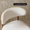 Picture of Modern PU Leather Dining Chair with Rubber Wood Legs