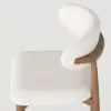 Picture of Modern PU Leather Dining Chair with Rubber Wood Legs