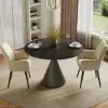 39" Modern Sintered Stone Dining Table Set with 2 Chairs – AUD-H2397