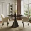 39" Modern Sintered Stone Dining Table Set with 2 Chairs – AUD-H2397