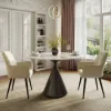 39" Modern Sintered Stone Dining Table Set with 2 Chairs – AUD-H2398