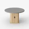 Picture of 47"-63" Gray Extendable Dining Table Set with 4 Chairs – AUD-H2401