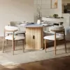 47"-63" Gray Extendable Dining Table Set with 4 Chairs – AUD-H2403