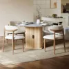 47"-63" Gray Extendable Dining Table Set with 6 Chairs – AUD-H2404
