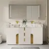 Artis 60" Double Bathroom Vanity with Sink, Sintered Stone top, Ample Storage