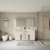 Artis 60" Double Bathroom Vanity with Sink, Sintered Stone top, Ample Storage