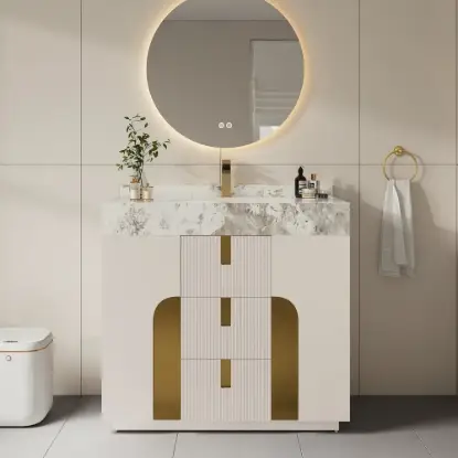 Picture of Artis 92 cm Freestanding Single Bathroom Vanity with Sink, Sintered Stone Top