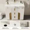 Artis 92 cm Freestanding Single Bathroom Vanity with Sink, Sintered Stone Top