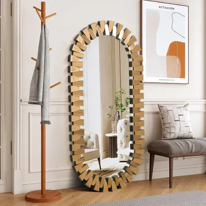 160 cm Full Length Floor Mirror, Leaning & Wall Mounted Full Body Mirror