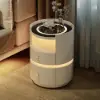 Modern Saddle Leather Smart LED Bedside Table – AUD-H2411