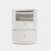 Modern Saddle Leather Smart LED Bedside Table – AUD-H2411