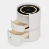 Modern Saddle Leather Smart LED Bedside Table – AUD-H2411