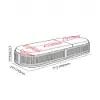 Costra Outdoor Aluminum & Rope Weave Reclining Chaise Lounge in Ivory