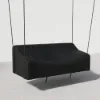 600D Tough Canvas Waterproof Outdoor Swing Covers in Black