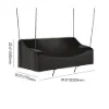 600D Tough Canvas Waterproof Outdoor Swing Covers in Black