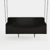 600D Tough Canvas Waterproof Outdoor Swing Covers in Black