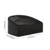 600D Tough Canvas Waterproof Outdoor Daybed Covers in Black