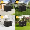 600D Tough Canvas Waterproof Outdoor Chair Covers in Black – 77cm