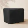 600D Tough Canvas Waterproof Outdoor Chair Covers in Black – 77cm