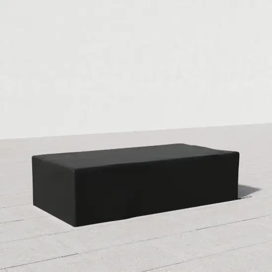600D Tough Canvas Waterproof Outdoor Coffee Table Covers in Black