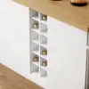 Japandi 180 cm Natural & White Kitchen Island with Storage & LED Lighting
