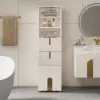 Picture of Artis 150cm Bathroom Storage Cabinet – Freestanding Linen Tower with 2 Drawers & 2 Doors