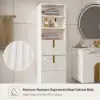 Picture of Artis 150cm Bathroom Storage Cabinet – Freestanding Linen Tower with 2 Drawers & 2 Doors