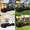 Picture of 600D Tough Canvas Waterproof Outdoor Patio Furniture Set Covers in Black