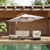 Tevara 270 cm Offset Cantilever Patio Umbrella in White