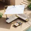 Tevara 270 cm Offset Cantilever Patio Umbrella in White