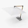 Tevara 270 cm Offset Cantilever Patio Umbrella in White