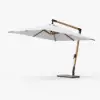 Tevara 270 cm Offset Cantilever Patio Umbrella in White