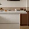 Modern 183 cm Sintered Stone Kitchen Island with Ample Storage, White