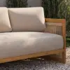 Boheva 4-Piece Outdoor Teak & Rope Weave Sofa Set with Coffee Table for 4