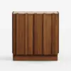 Aura Ash Wood Smart Bedside Table With Charging Station & Light