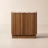 Aura Ash Wood Smart Bedside Table With Charging Station & Light