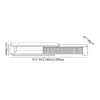 Velar 180 - 290 cm Extendable Fluted TV Stand with Sintered Stone Top & 3 Drawers – Multilayer PlyWood