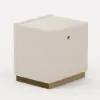50 cm Smart 2-Drawer Bedside Table with Sintered Stone Top & Charging Station – AUD-H2446