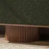 Teddy Fabric Fluffy Faux Fur Flip Top Wood Storage Entryway Bench – Green – AUD-H2448