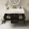 Artis 90 cm Floating Single Bathroom Vanity with Sink, Sintered Stone Top, Ample Storage