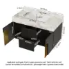 Artis 90 cm Floating Single Bathroom Vanity with Sink, Sintered Stone Top, Ample Storage
