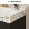 Artis 90 cm Floating Single Bathroom Vanity with Sink, Sintered Stone Top, Ample Storage