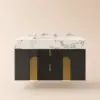 Artis 90 cm Floating Single Bathroom Vanity with Sink, Sintered Stone Top, Ample Storage
