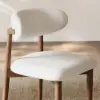 Picture of Modern PU Leather Dining Chair with Rubber Wood Legs, 1 Piece – Pieces