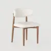Picture of Modern PU Leather Dining Chair with Rubber Wood Legs, 1 Piece – Pieces