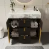 91cm Artis Freestanding Bathroom Vanity Single Sink Vanity Cabinet Sintered Stone Top