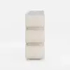 Narrow Humply Leather 3-Drawer Smart Bedside Table with Sintered Stone Top – AUD-H2466