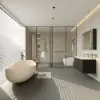 Picture of Modern 80 cm Floating Bathroom Vanity with Sink, Soft LED, Ample Storage
