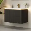 Picture of Modern 80 cm Floating Bathroom Vanity with Sink, Soft LED, Ample Storage